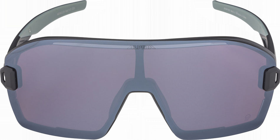 Alpina Bonfire Mag Sportbrille black-green matt/quattroflex+ black one size