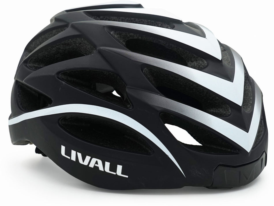 Livall BH62 Neo II Rennrad-Helm inkl. BR 80 Fernbedienung schwarz/weiß 55-61 cm
