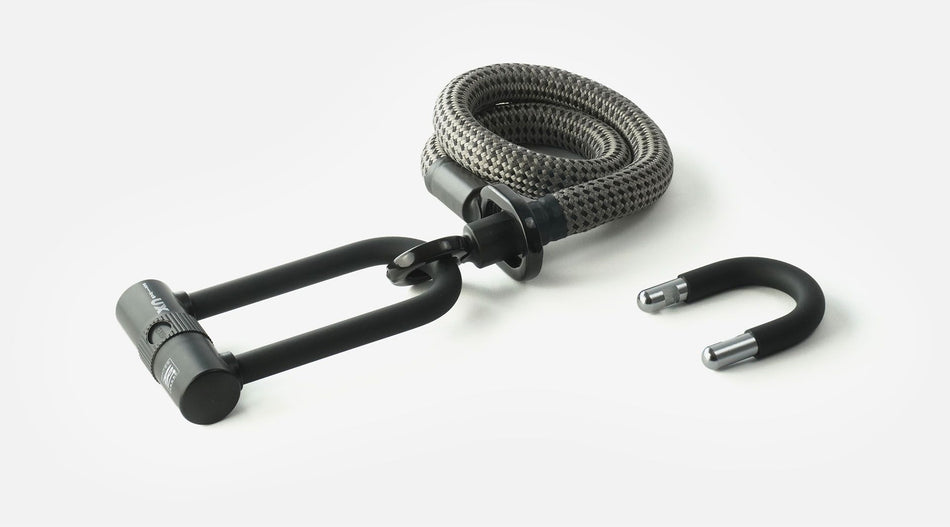 tex-lock eyelet Textilschloss mit Ösen inkl. U/X Bundle Bügelschloss