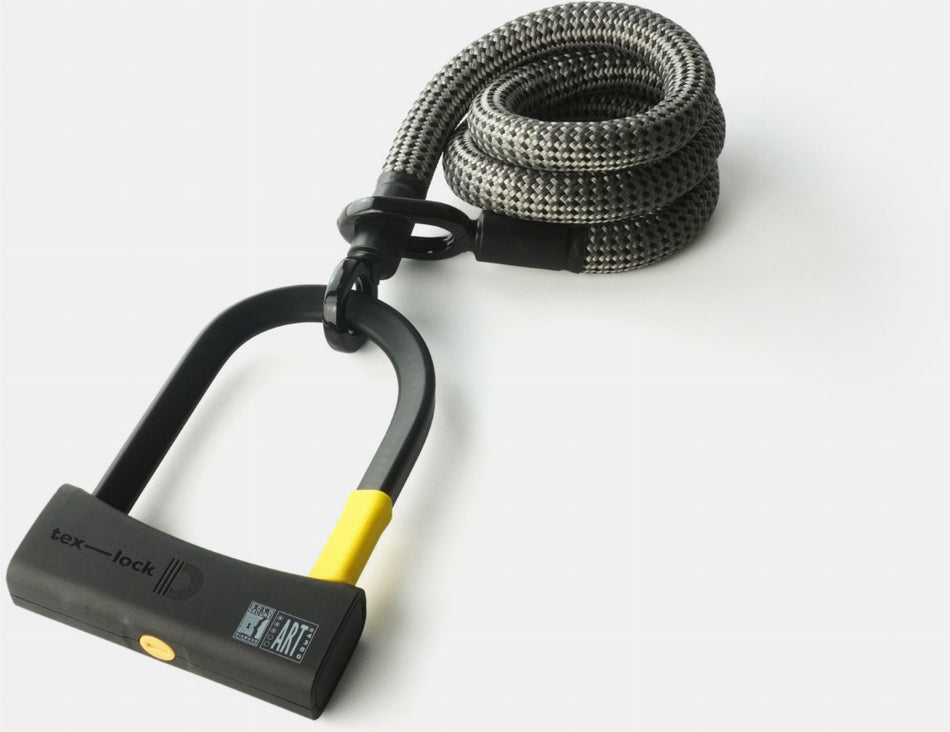 tex-lock eyelet Textilschloss mit Ösen inkl. D-lock Bundle Bügelschloss