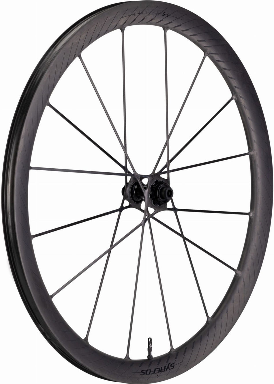 Syncros Capital SL Vorderrad 28" DT Swiss® 240 Custom, DB, 100 mm, 12 mm TA, CL, 40 mm black matt