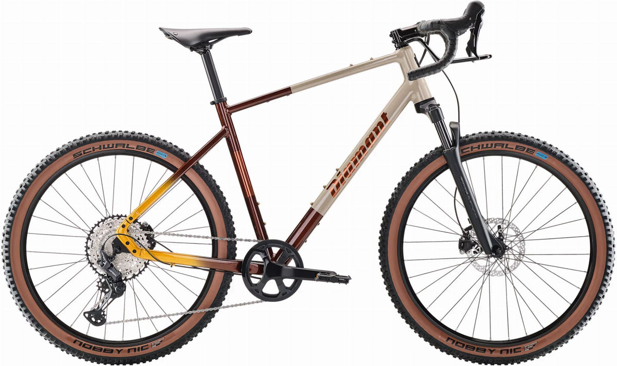 gravel bike herren Diamant 140 Gravelbike Herren 27,5" mokkalatte duotone – Biketech24