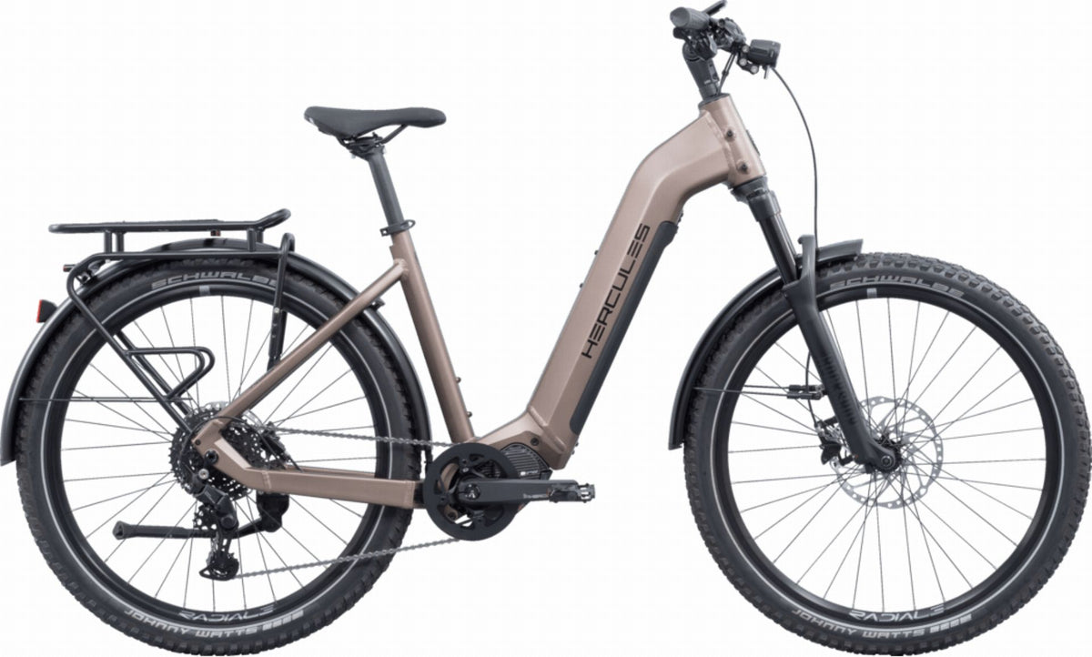 hercules fahrrad mountainbike Hercules Nos SUV 2.3 630 Wh E-Bike Wave 27,5" brown-matt – Biketech24