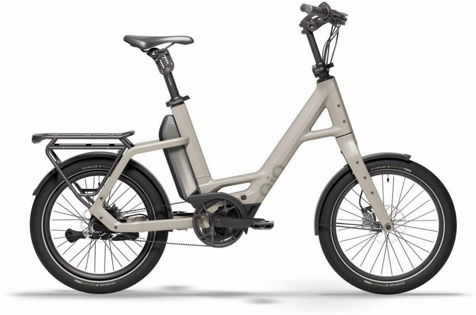 QiO Compact PX5+ 800 Wh E-Kompaktrad 20" lunar white matt 48 cm