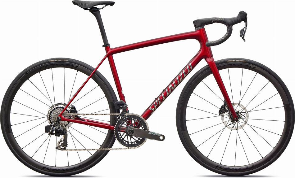 Specialized Aethos 2 Pro AXS Rennrad Diamant 28" Gloss Red Sky/Chrome