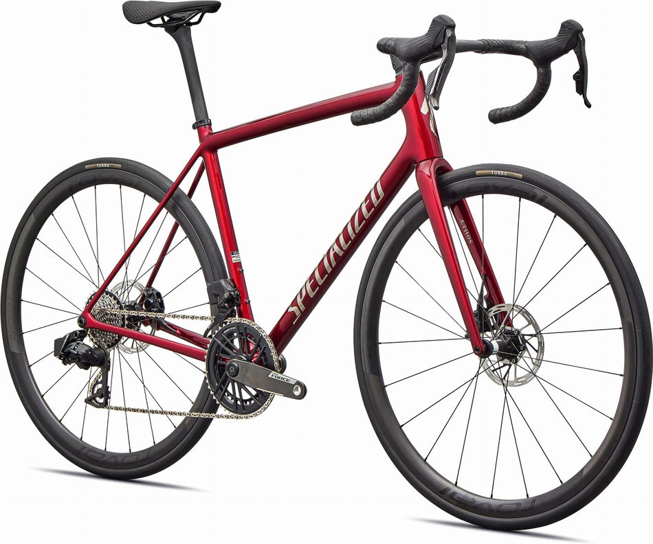 Specialized Aethos 2 Pro AXS Rennrad Diamant 28" Gloss Red Sky/Chrome