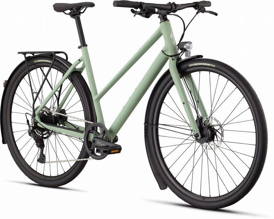 Specialized Sirrus X 2.0 EQ ST Trekkingrad Trapez 28" Satin Pistachio/Dolomite Metallic Frost Reflective