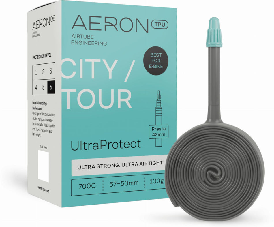 Aeron/TPU City/Tour - UltraProtect 37-50 mm Schlauch 28" black Ventil SV 42 mm