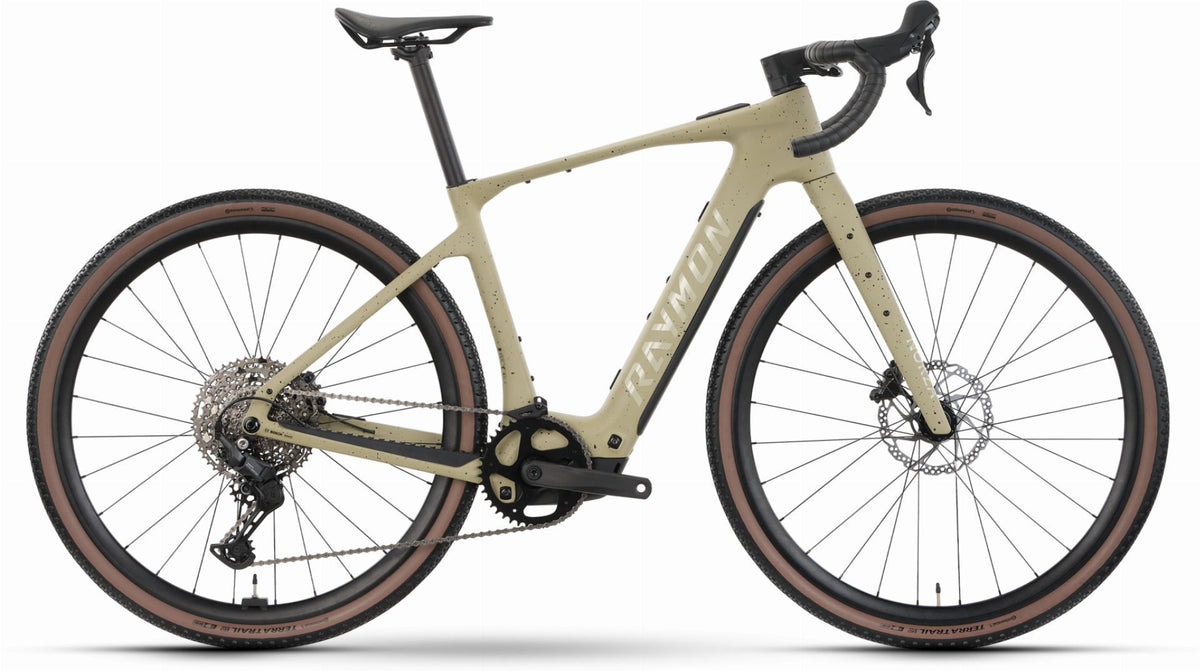 raymon gravel bike Raymon Norza Comp 400 Wh E-Gravel Rad Diamant 28" greige freckels – Biketech24