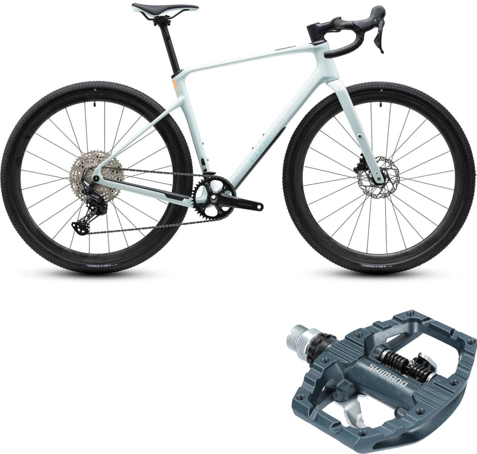 Cube Nuroad C:62 ONE Gravelbike Diamant 28" hintofmint´n´green inkl. Shimano PD-EH500 Pedale
