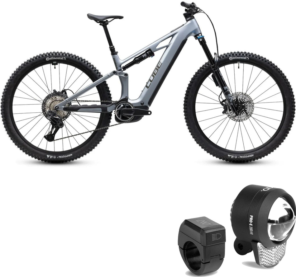 Cube Stereo Hybrid ONE44 HPC SLX Evo 800 Wh E-Bike Fully slategrey´n´prizm inkl. ACID Frontlicht PRO-E 200