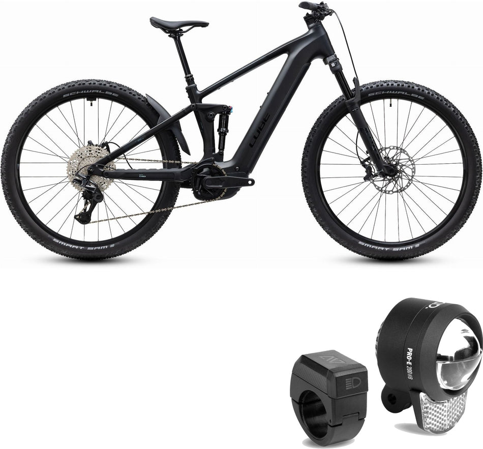 Cube Stereo Hybrid ONE22 SLX 800 Wh E-Bike Fully silverdust´n´chrome inkl. ACID Frontlicht PRO-E 200
