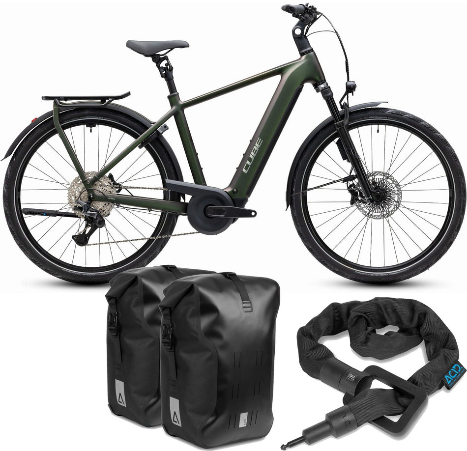 Cube Kathmandu Hybrid EXC 800 Wh E-Trekkingbike Diamant 28" stellar´n´chrome inkl. ACID Einsteckkette Solid 100 + ACID Seitentaschen Pro SMLink 2.0
