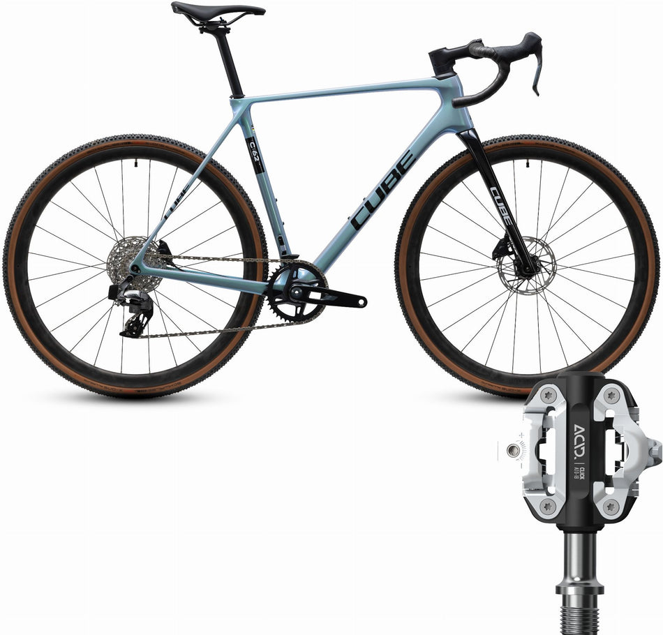 Cube Cross Race C:62 Pro Cyclocross Rad Diamant 28" greenfusion´n´black inkl. ACID Pedale CLICK Axis A30