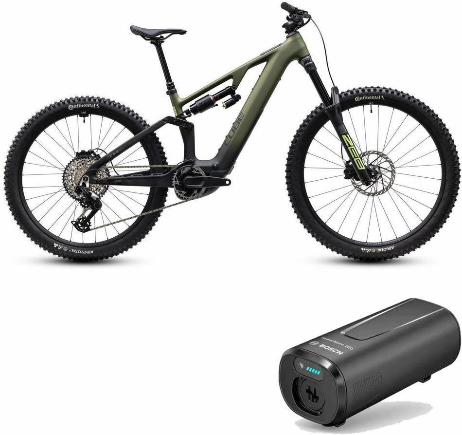 Cube AMS Hybrid 177 C:62 TM 600X Wh E-Bike Fully 29" reedgreen´n´gills inkl. Bosch PowerMore 250