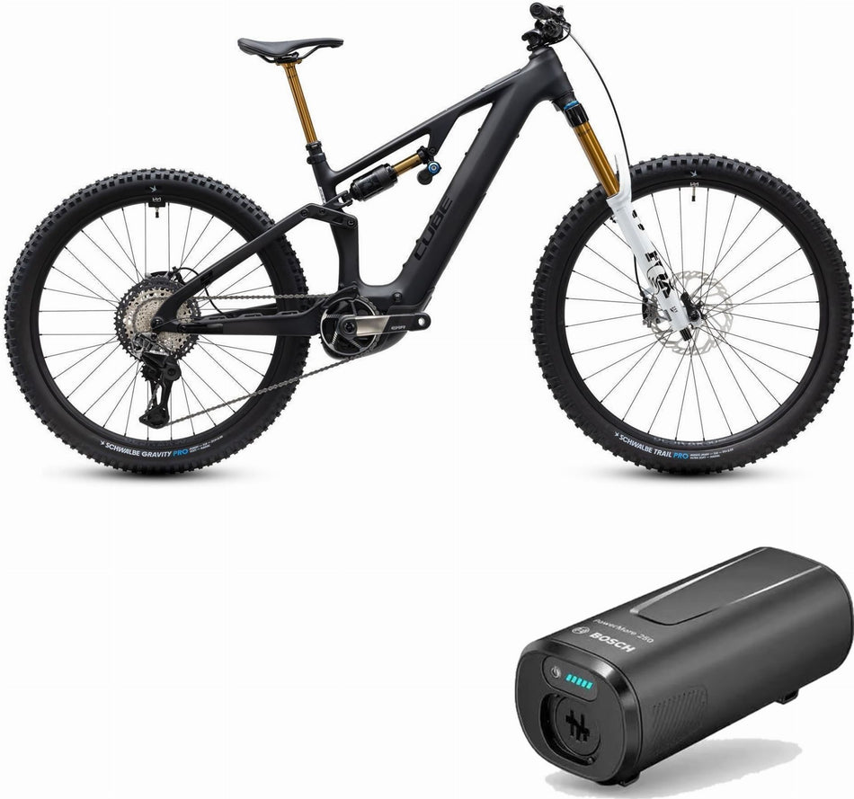 Cube AMS Hybrid 177 C:62 AT 600X Wh E-Bike Fully 29" carbon´n´white inkl. Bosch PowerMore 250