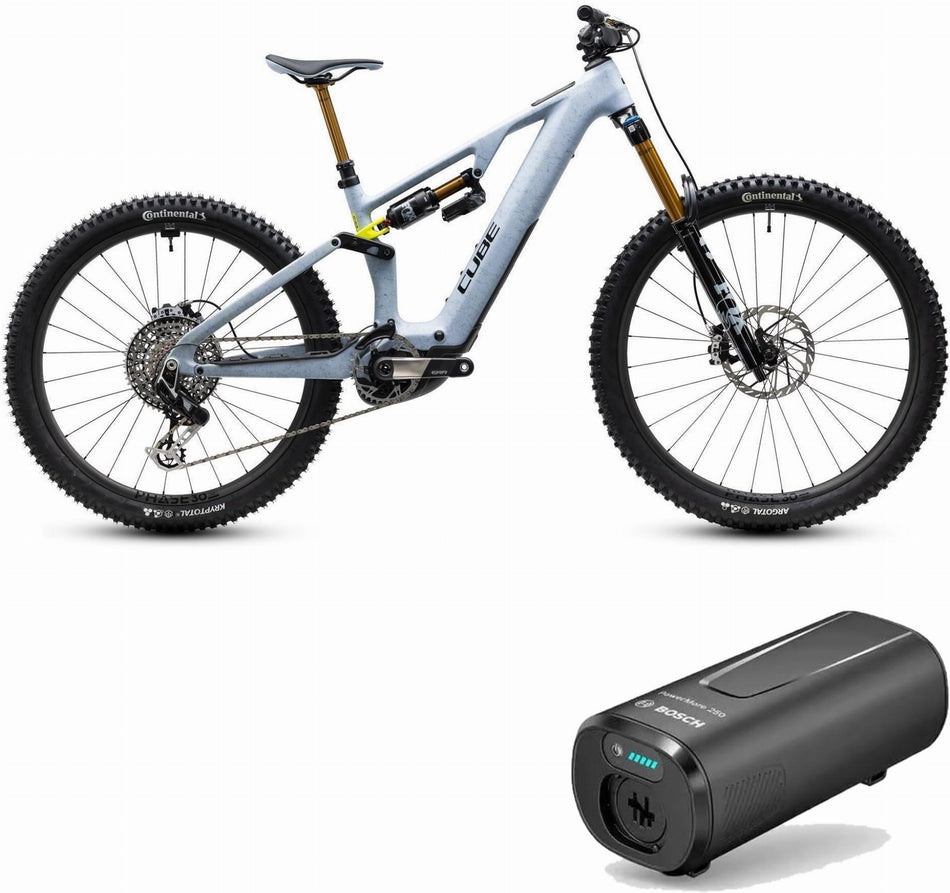 Cube AMS Hybrid 177 C:62 Super TM 600X Wh E-Bike Fully 29" artichoke´n´lime inkl. Bosch PowerMore 250