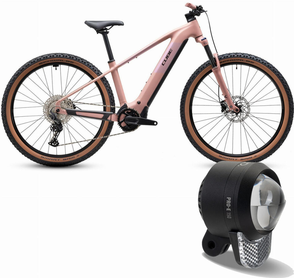 Cube Reaction Hybrid Performance 720 Wh E-Bike Hardtail Diamant ruby´n´black inkl. ACID Frontlicht PRO-E 150