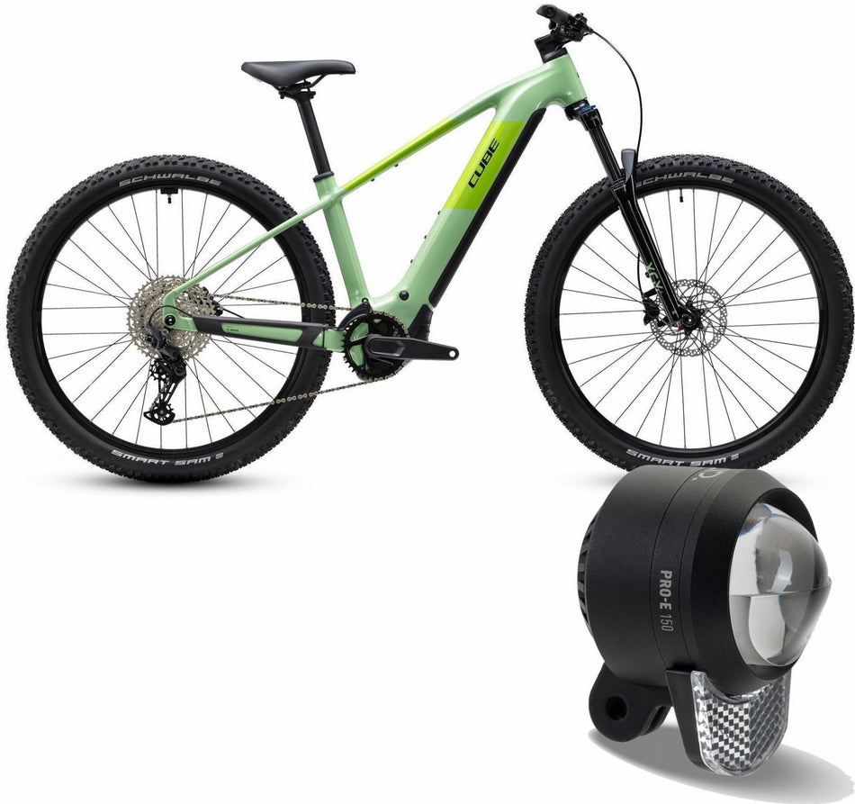 Cube Reaction Hybrid ONE 720 Wh E-Bike Hardtail Diamant cactus´n´black inkl. ACID Frontlicht PRO-E 150
