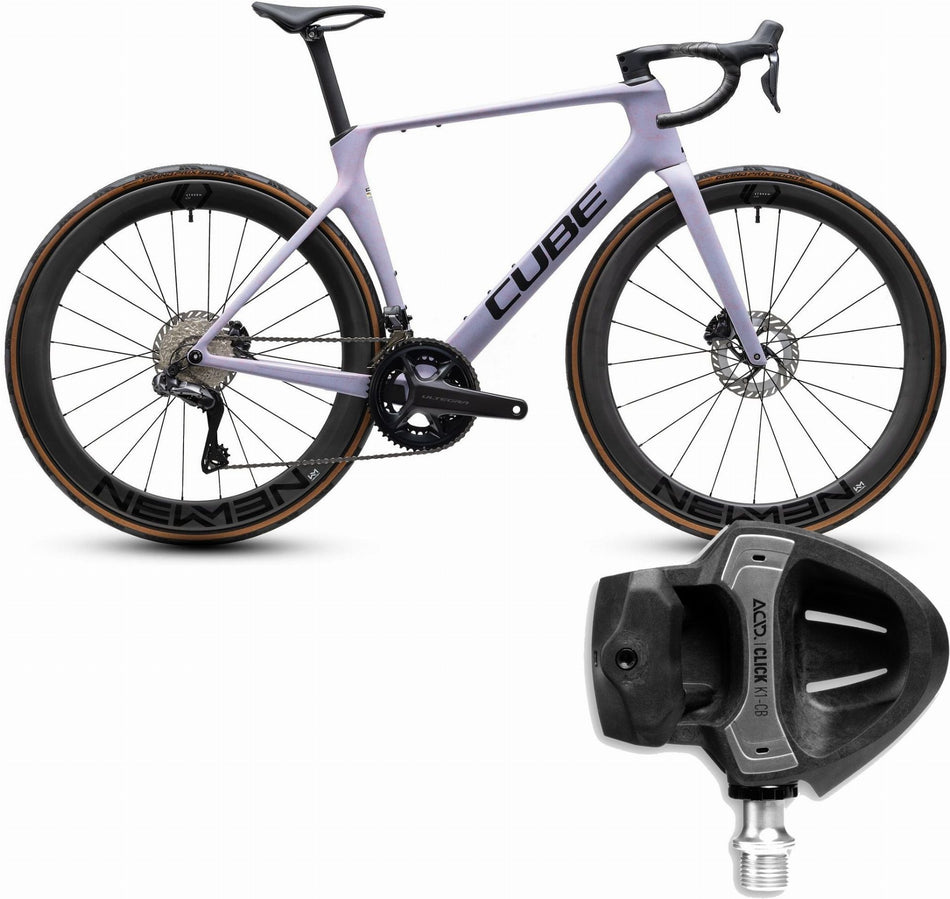 Cube Agree C:62 Race Rennrad Diamant 28" lilacfibre´n´black inkl. ACID Pedale CLICK K1-CB Road