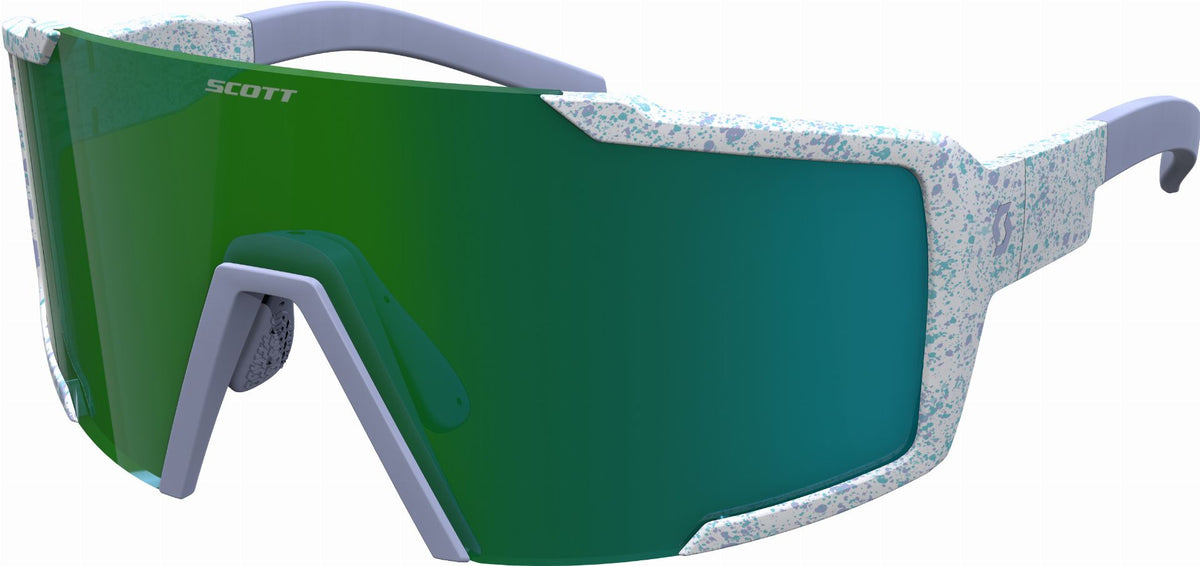 Scott Shield Sonnenbrille terrazzo white/green chrome