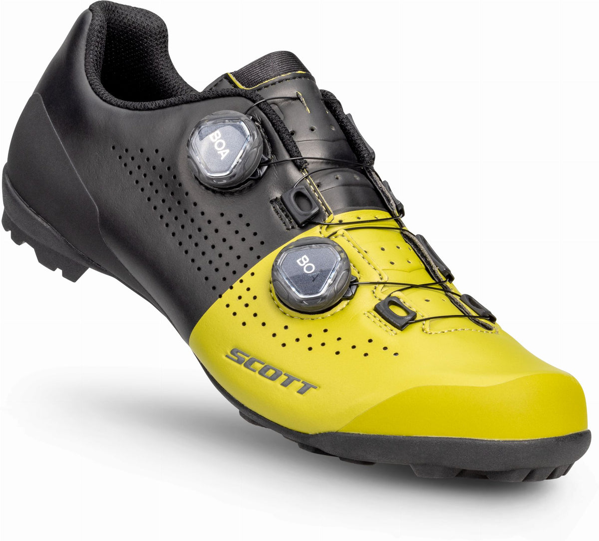 Scott Tuned Gravel-Schuhe matt black/savanna green – Biketech24