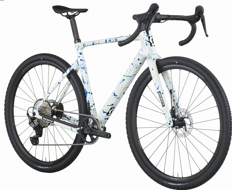 Scott Addict Gravelbike 30 Diamant 28" white/splatter blue