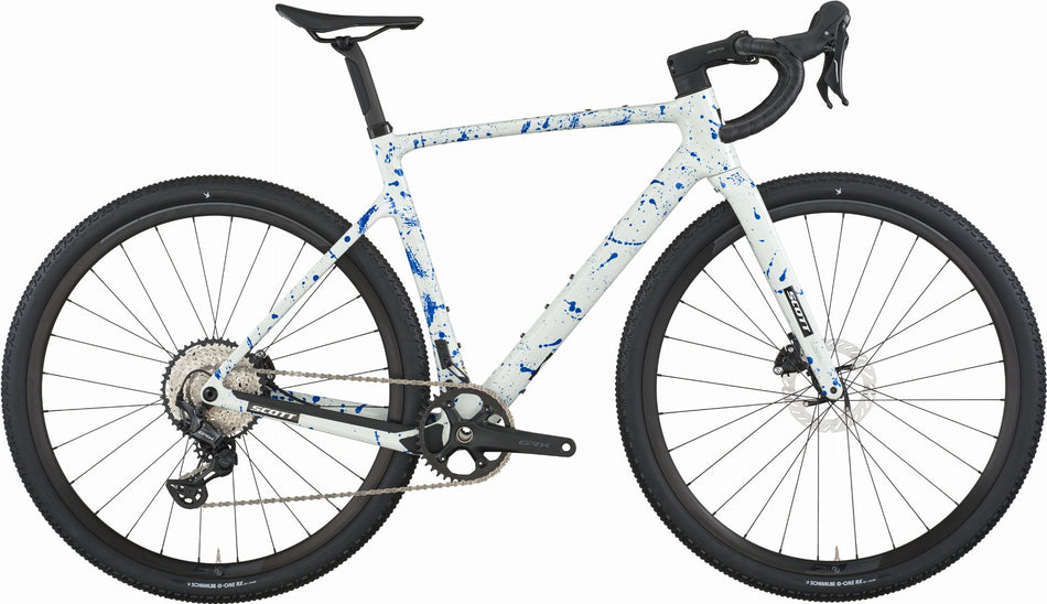 Scott Addict Gravelbike 30 Diamant 28" white/splatter blue