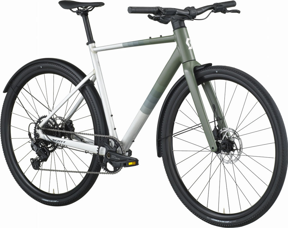 Scott Metrix 30 EQ Fitnessbike Diamant 28" alloy silver/wenge green