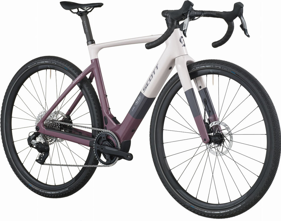 Scott Solace Gravel 30 360 Wh E-Gravel Rad Diamant 28" mineral pink/flint purple