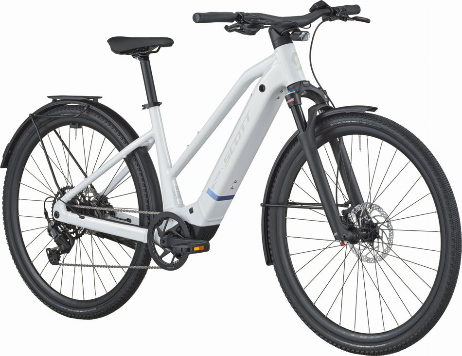 Scott Passage 20 Slope 400 Wh E-Bike Trapez 28" bianco white