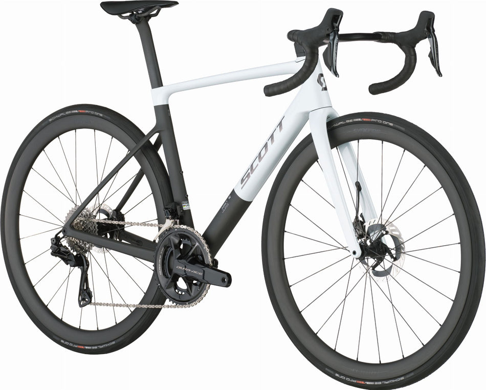 Scott Addict RC Pro Rennrad Diamant 28" cumulus white/carbon black
