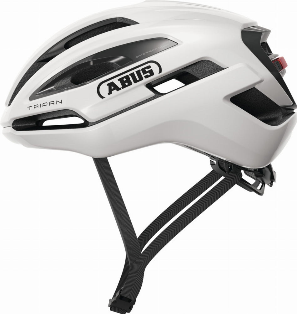 Abus Taipan LED Rennrad-Helm shiny white