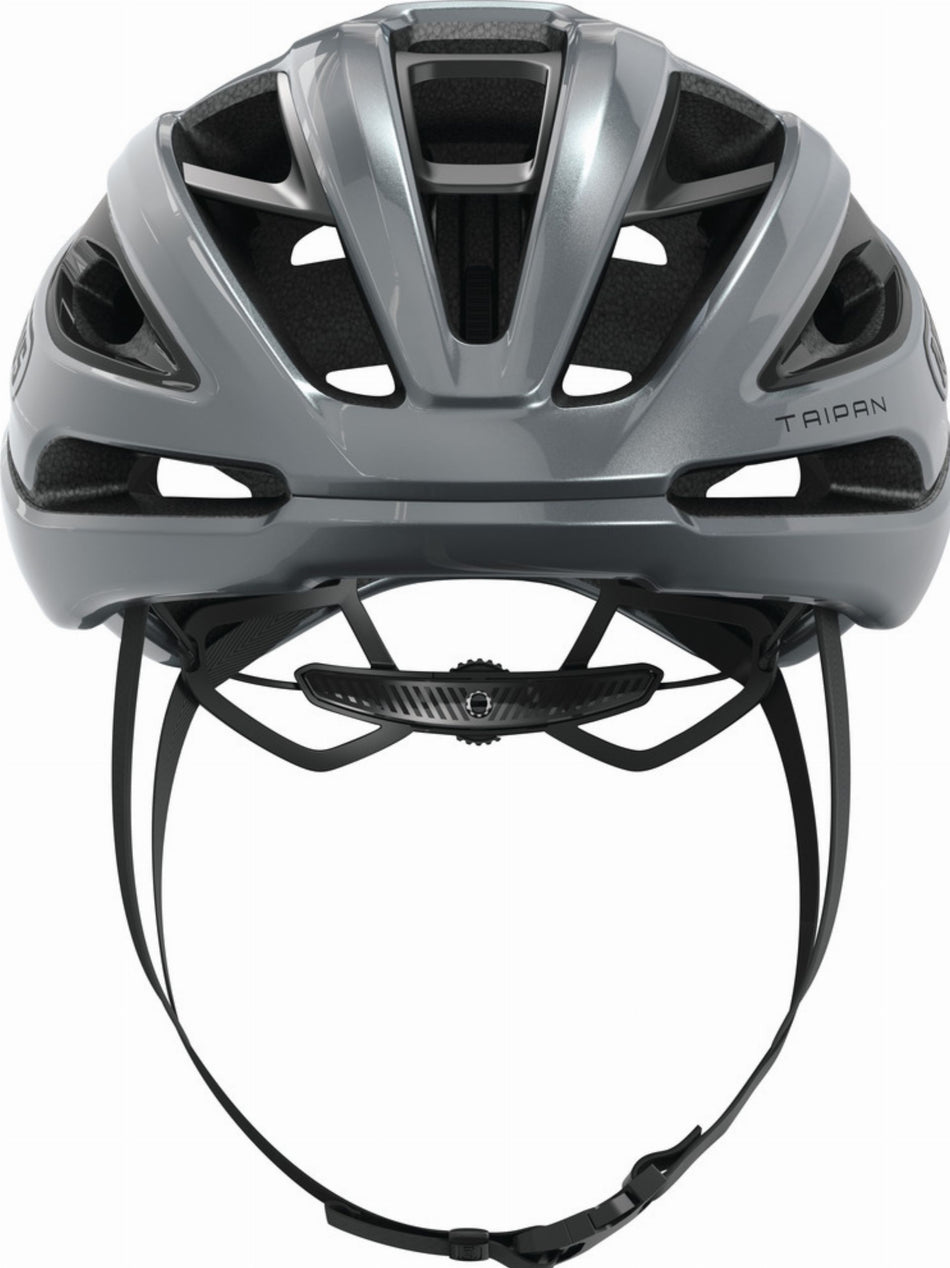 Abus Taipan LED Rennrad-Helm graphite silver