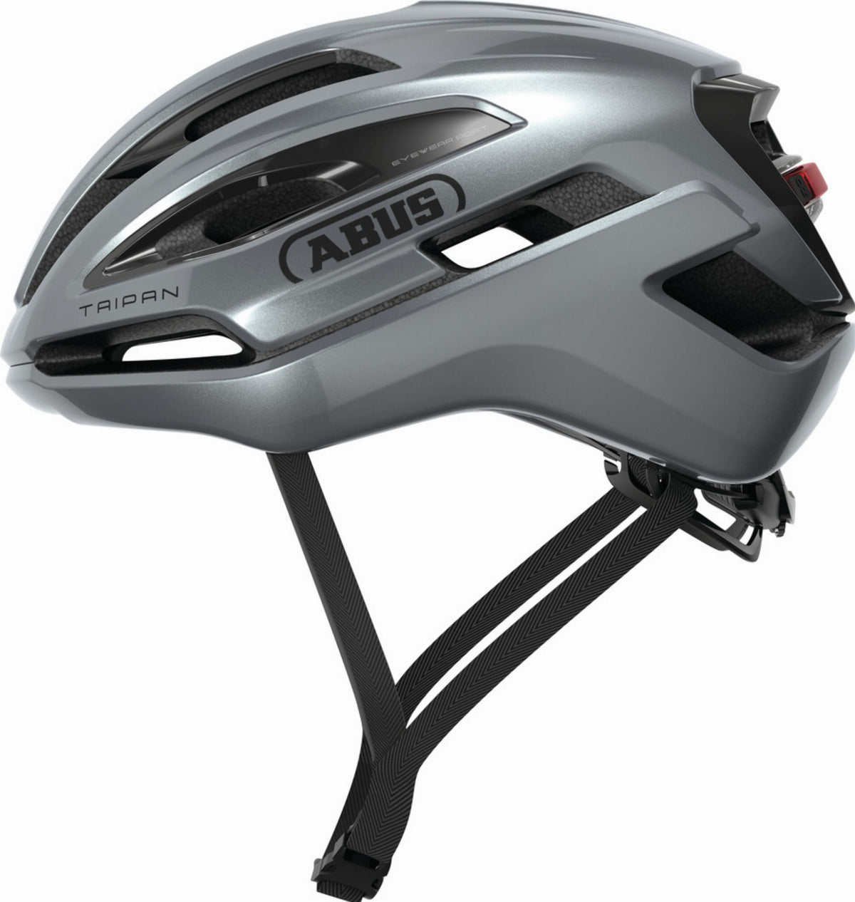 Abus Taipan LED Rennrad-Helm graphite silver - L (57-61 cm)