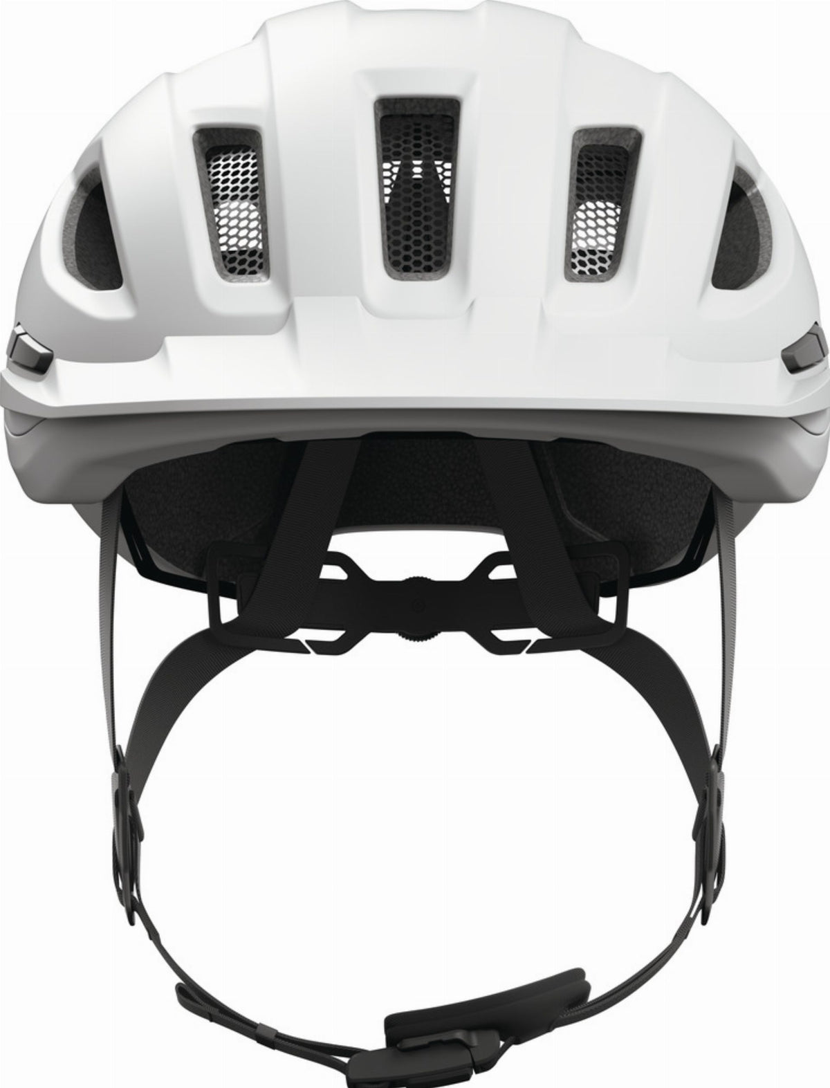 fahrradhelm damen mit aussparung für zopf Abus Urban-I 4.0 Ace Helm polar white – Biketech24