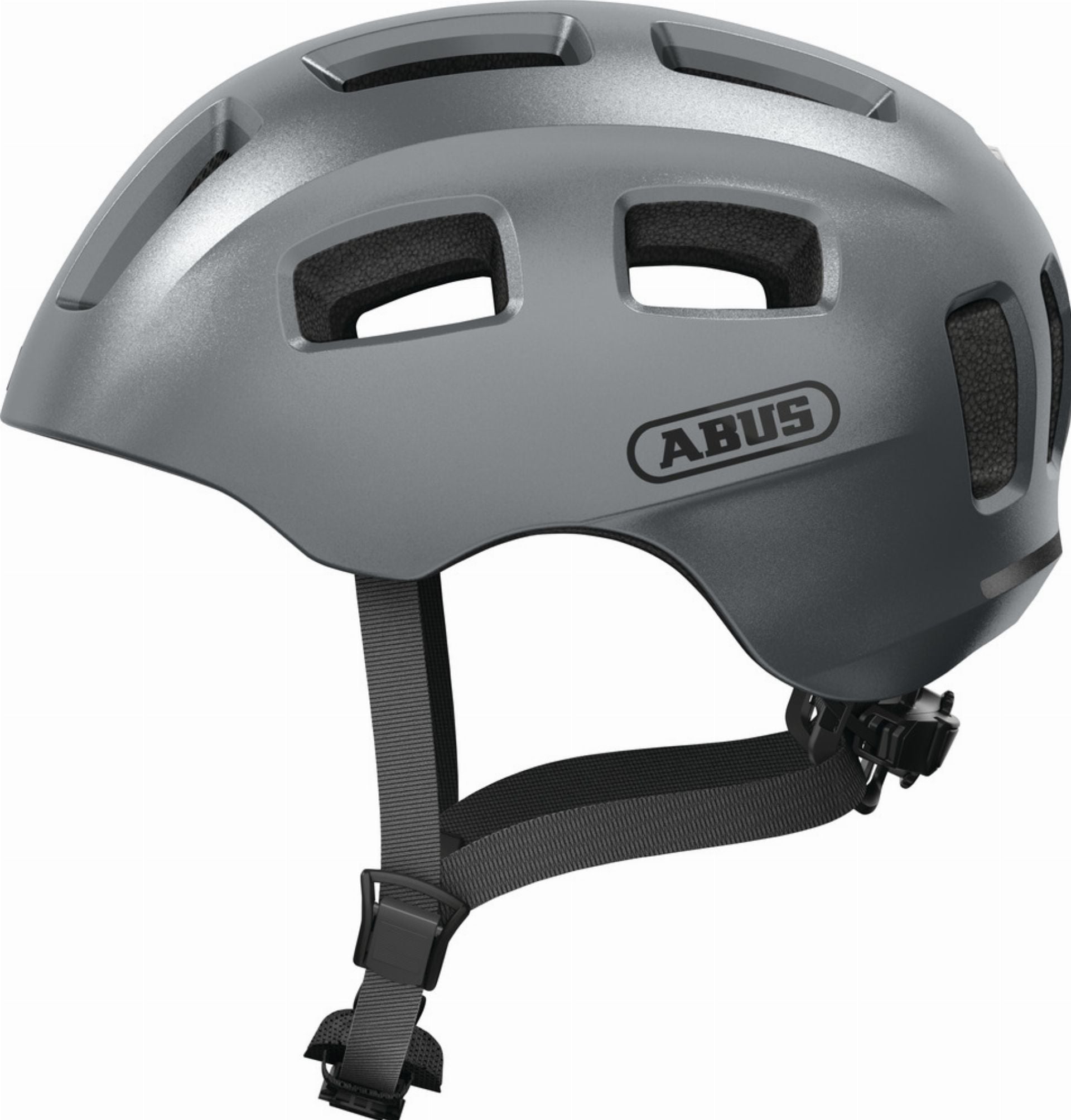 Abus Youn-I 2.0 Kinder-Helm graphite silver - S (48-54 cm)