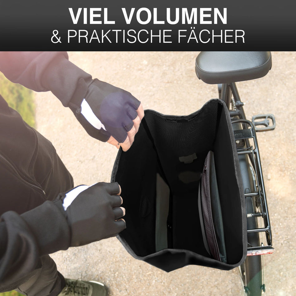 Valkental Bike Bag Urban Praktische 2in1 Gepäckträgertasche im urbanen Look 22 L inkl. Umhängegurt