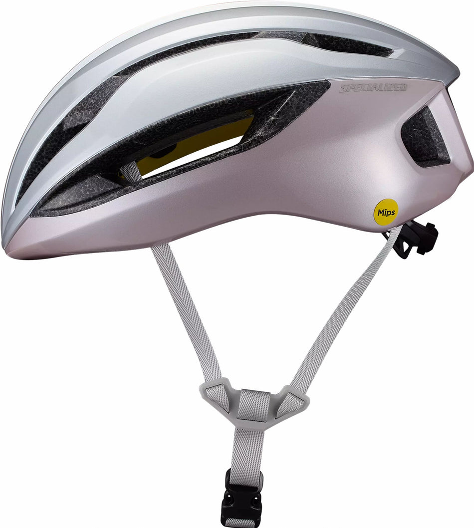 Specialized Loma Mips Rennrad-Helm silver dust/champagne
