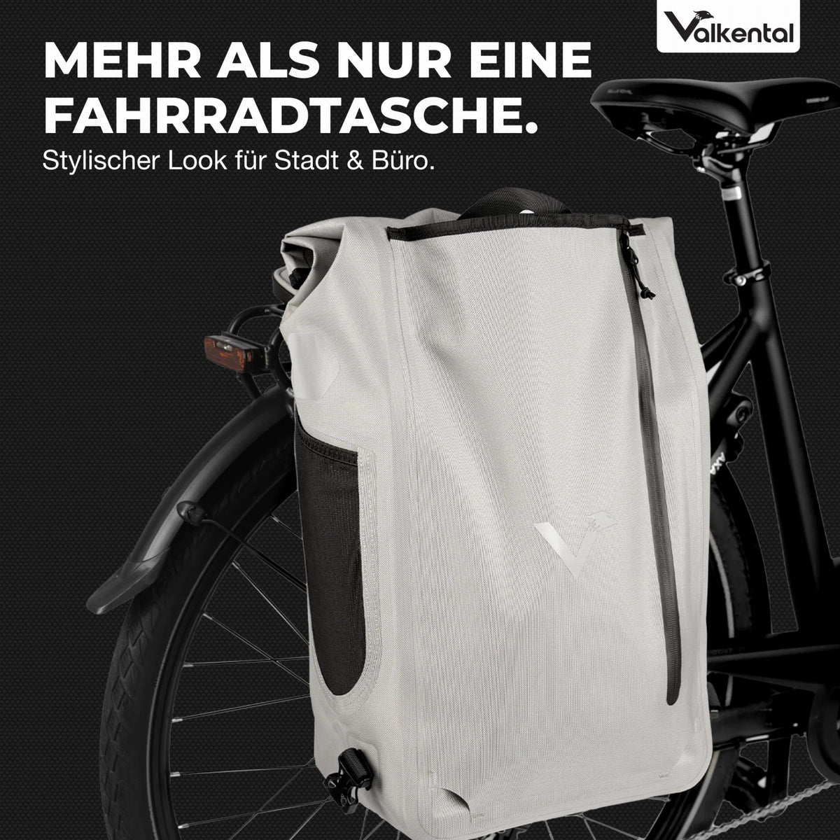 Valkental UrbanX 2.0 2in1 Fahrradtasche & Rucksack für die Stadt 28 L – Biketech24