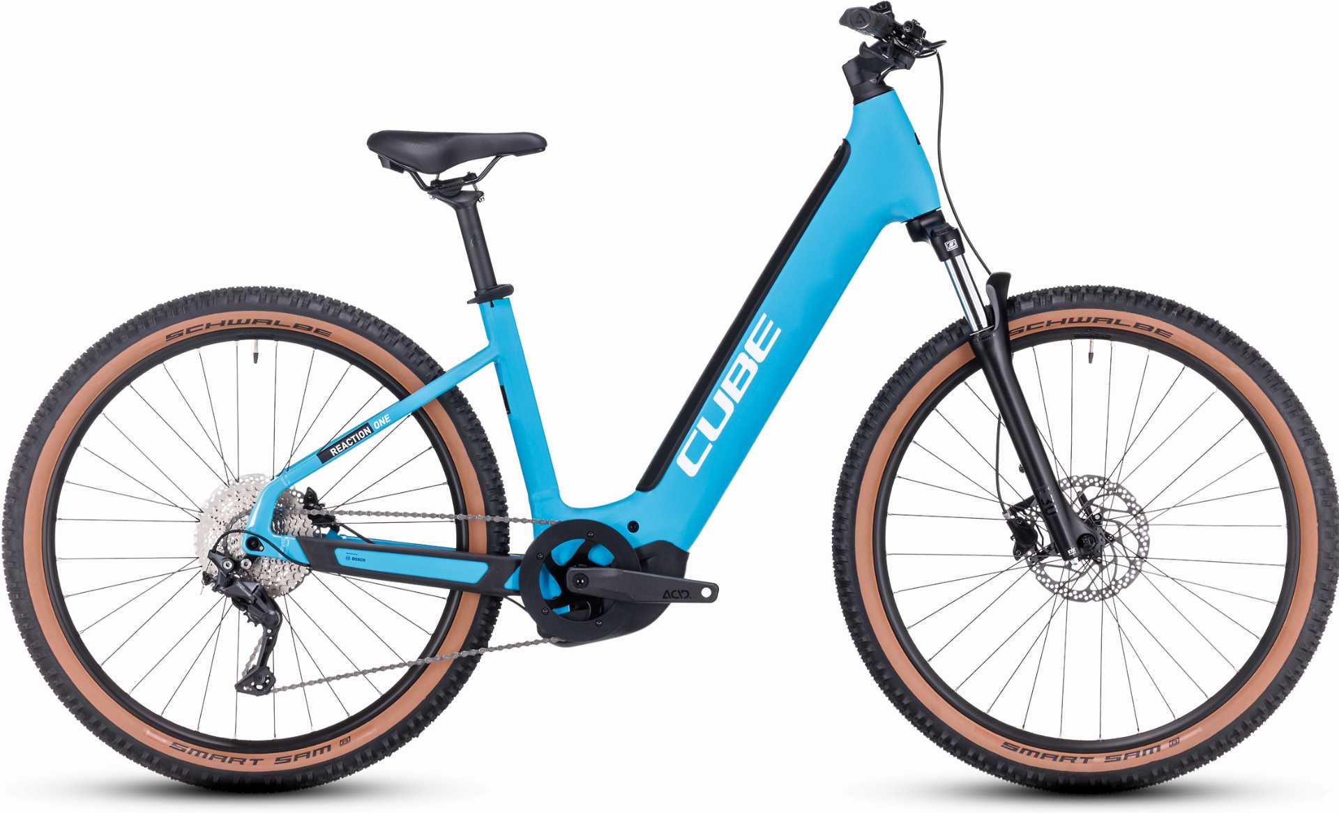cube rosa e bike Cube Reaction Hybrid ONE 500 Wh E-Bike Easy Entry 27,5" skyblue´n´whit – Biketech24