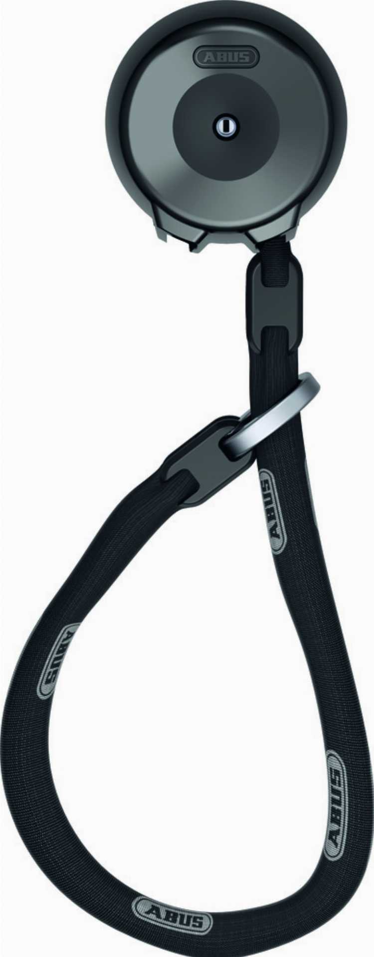 Abus Xplus WCH + ACH 9KS Wandanker mit integrierter Kette schwarz