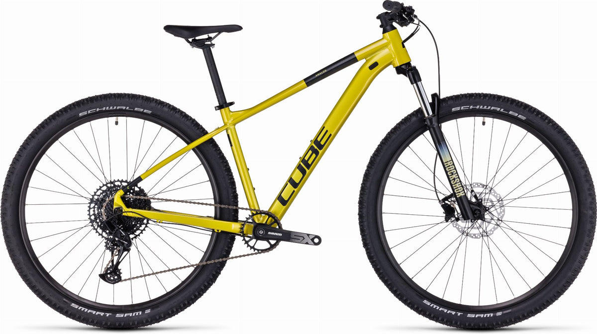 Cube Analog MTB-Hardtail Diamant flashlime ́n ́black - 16"/S