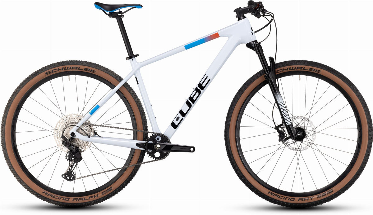 Cube Reaction C:62 Pro MTB-Hardtail Diamant 29" white ́n ́blue ́n ́red - 17"/M