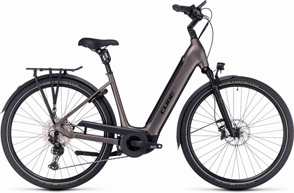 Cube Supreme Sport Hybrid SLX 625 Wh E-Bike Easy Entry 28" teak´n´black