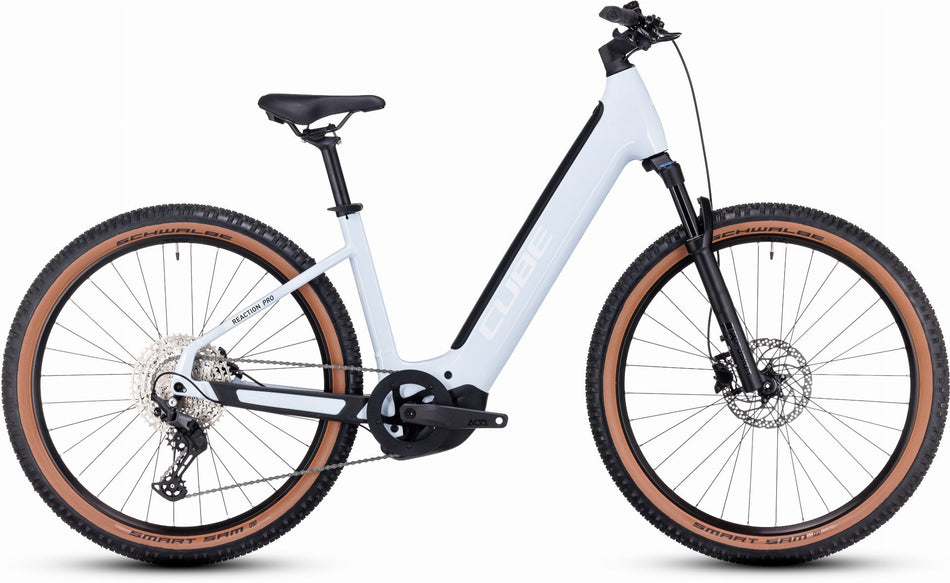 Cube Reaction Hybrid Pro 500 Wh E-Bike Hardtail Easy Entry 27,5" flashwhite´n´black