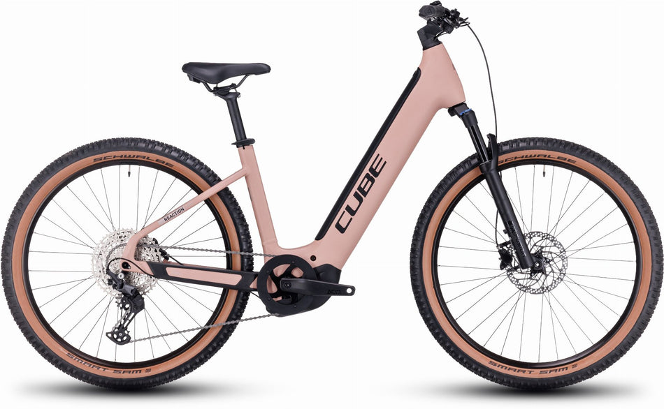 Cube Reaction Hybrid Pro 500 Wh E-Bike Hardtail Easy Entry 27,5" blushrose´n´silver