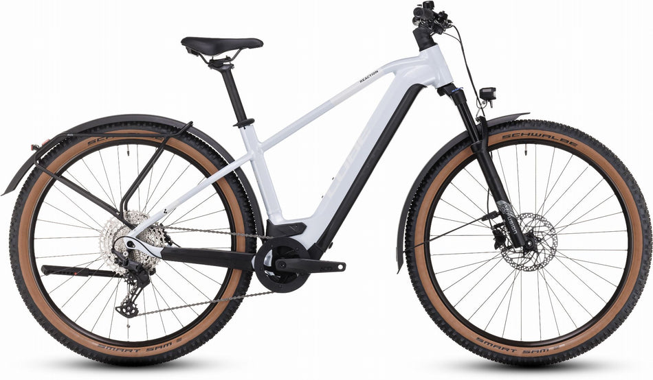 Cube Reaction Hybrid Pro 500 Wh Allroad E-Bike Hardtail Diamant flashwhite´n´black