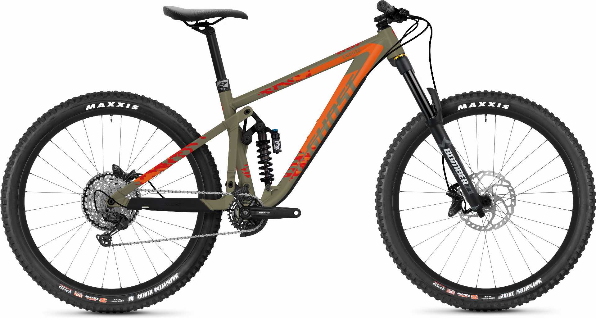 Ghost Riot Enduro Universal MTB-Fully 29" mud/orange - M