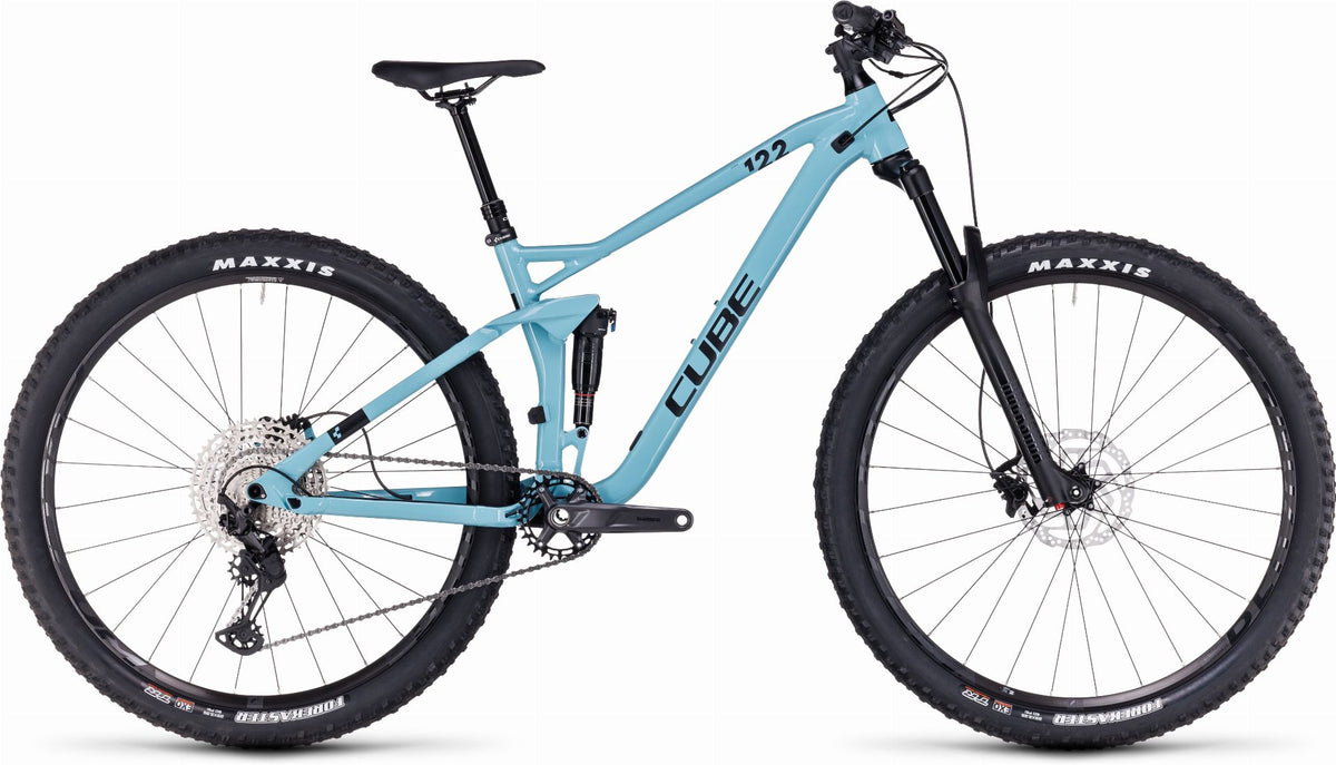 Cube Stereo One22 Race MTB-Fully mayablue ́n ́black - S